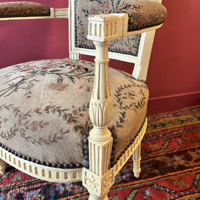 Rare Royalist Armchair, circa 1792/1795