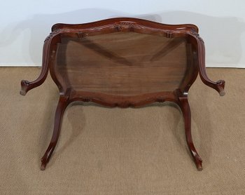  Solid mahogany middle table, Louis XV style - 2nd part of the 19th century