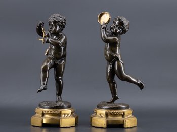 Pair Of Putti, XIXth Century