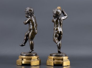 Pair Of Putti, XIXth Century