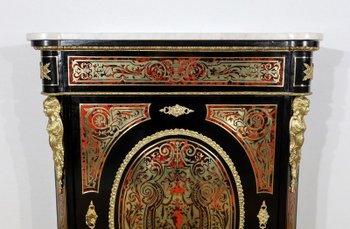  Piece of furniture in "Boulle" marquetry, Napoleon III period - Middle 19th century