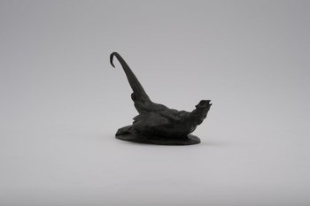 Wounded Pheasant, Antoine-louis Barye. Bronze, 19th Century