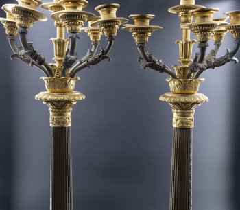 Pair Of Candelabras, 19th Century