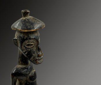 STATUETTE ANTHROPOMORPHE - Culture Sénufo, Côte d'Ivoire - Première moitié du XXème siècle 