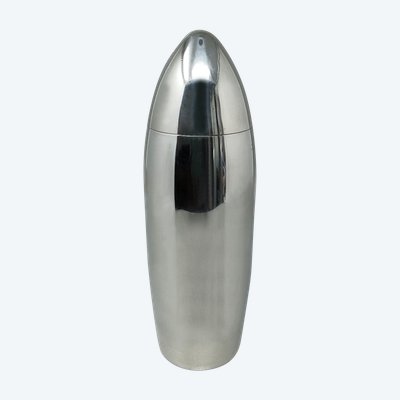 1960s Gorgeous Cocktail Shaker "Bullet" in Stainless Steel. Fabriqué en Italie