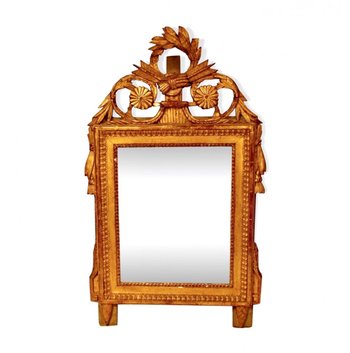 Louis XVI Period Giltwood Mirror, 18th Century