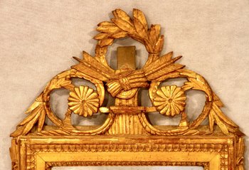 Louis XVI Period Giltwood Mirror, 18th Century