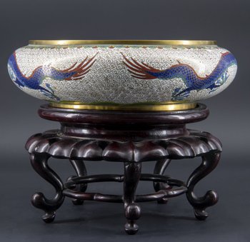 Chinese Cloisonne Cup, Late 19th Century