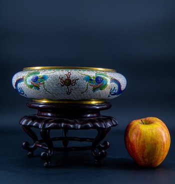 Chinese Cloisonne Cup, Late 19th Century