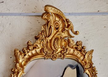 Regency Mirror In Gilded Wood, 18th Century