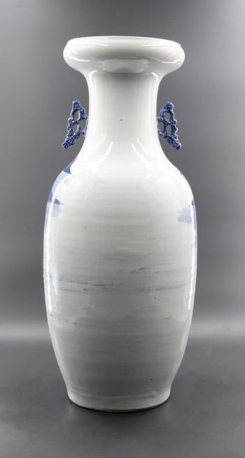 Large glazed earthenware vase, China, 19th century