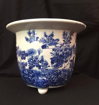 Jardinière / Pot De Fleur En Céramique Chinoise, Chine, Début XXe Siècle