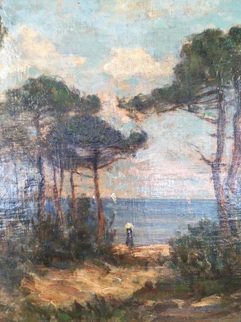 Oil On Canvas, Saint Palais Sur Mer, 1933