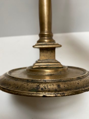 Candlestick in bronze XVth XVIth of the South West...