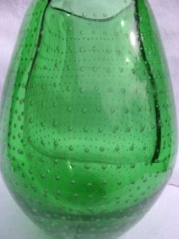 Vase en verre de Murano des année 1960