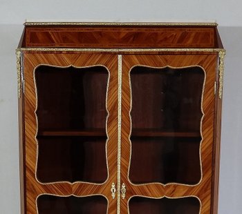 Petite Vitrine en Bois Précieux dans le goût Louis XIV, époque Napoléon III – 1850 