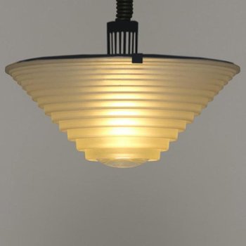 1970 Artemide lampada a sospensione "Egina 38" di Angelo Mangiarotti. Fatto in Italia