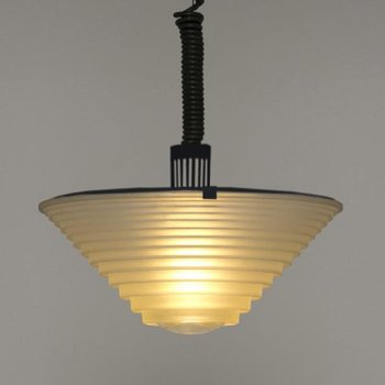 1970 Artemide lampada a sospensione "Egina 38" di Angelo Mangiarotti. Fatto in Italia