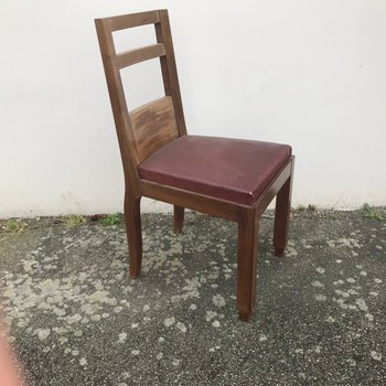 Art Deco Dining Chairs, 1940s, Set of 2