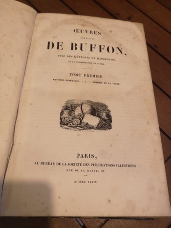 Complete Works of Buffon - Printed by H. Fournier et Cie. - 1840