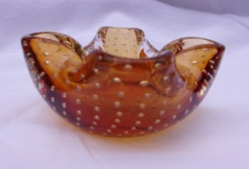 Murano glass ashtray, year 70