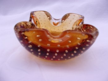 Murano glass ashtray, year 70