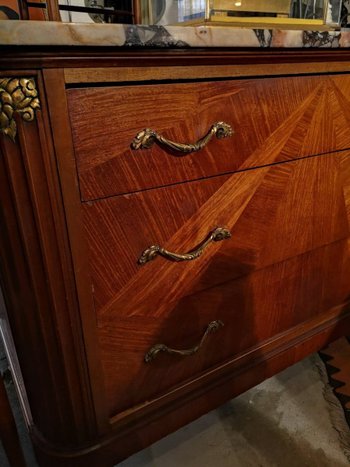 Chest of drawers - Art Deco - Mahogany and rosewood - Circa 1930