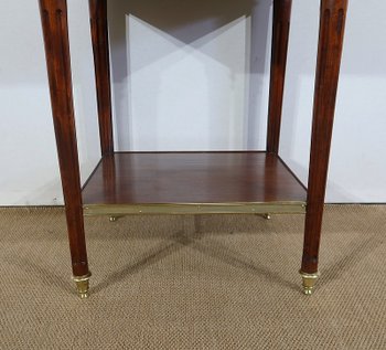  Small solid mahogany and marble middle cabinet, Louis XVI style - Period 1900