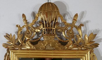  Miroir en bois doré à la feuille d'Or Louis XVI – 2ème partie XIXe 