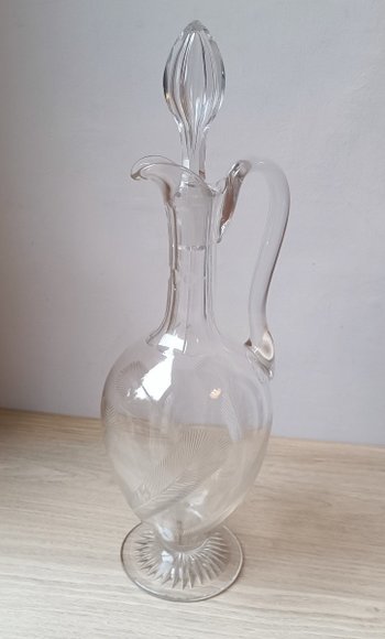 Large decanter - Cut crystal - Circa 1950