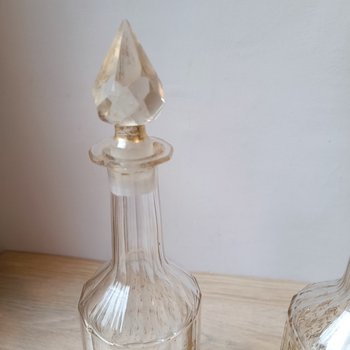 Pair of decanters - Crystal - Early 19th century