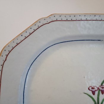 Plat - Porcelaine de Chine - Compagnie des Indes - XVIIIème siècle 