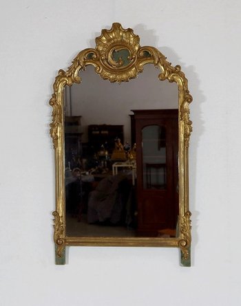  Miroir Rocaille en Bois Doré, Louis XV – 1900 