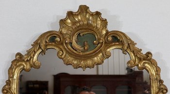  Miroir Rocaille en Bois Doré, Louis XV – 1900 