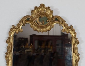  Miroir Rocaille en Bois Doré, Louis XV – 1900 