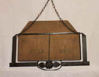 Alter schmiedeeiserner Spiegel 1920 59 x 38 cm