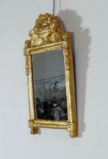  Miroir en Bois doré, style Louis XVI – Début XXe 