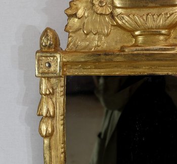  Miroir en Bois doré, style Louis XVI – Début XXe 