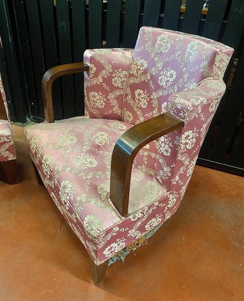 Pair Of Art Deco Armchairs