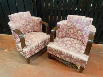 Pair Of Art Deco Armchairs