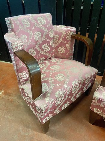 Pair Of Art Deco Armchairs