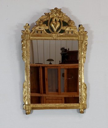  Miroir en bois doré, style Louis XVI – Début XXe 