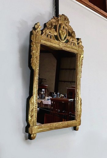  Miroir en bois doré, style Louis XVI – Début XXe 