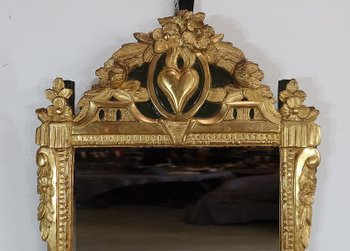  Miroir en bois doré, style Louis XVI – Début XXe 