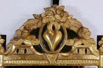  Miroir en bois doré, style Louis XVI – Début XXe 