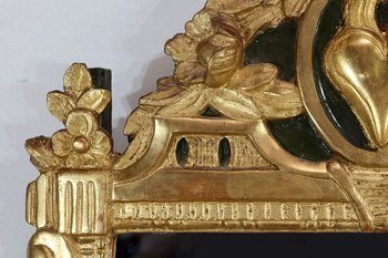  Miroir en bois doré, style Louis XVI – Début XXe 