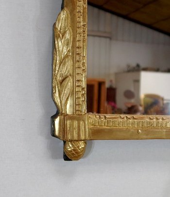  Miroir en bois doré, style Louis XVI – Début XXe 