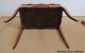 Coiffeuse en Marqueteries de Bois divers, Transition Louis XV / Louis XVI – XVIIIe