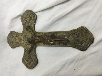 Croix en bronze de Barbedienne 