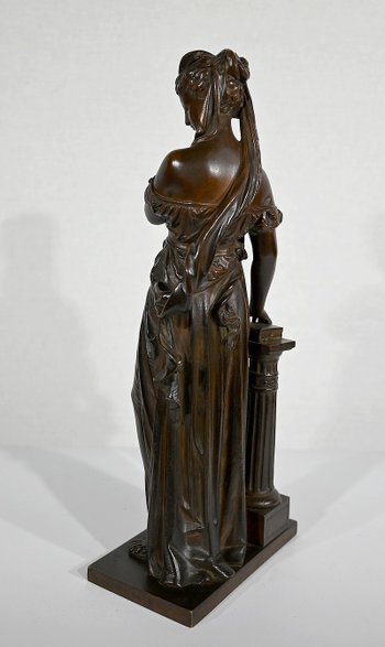 Bronze « Femme à l’Antique» d’E. Bouret – XIXe